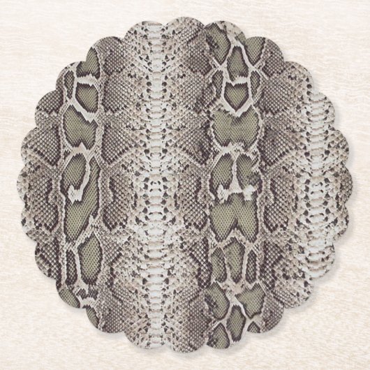 Schlange Hautfarbe Untersetzer (Vorderseite)