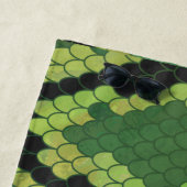 Schlange Hautgrüne Printwerbung Strandtuch (Beispiel)