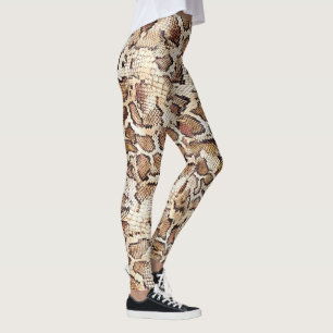 Schlange Hautprint Leggings