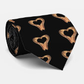 Schlange Herz Form Neck Tie Krawatte (Gerollt)