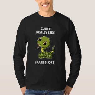 Schlange, ich mag Schlangen wirklich. T-Shirt