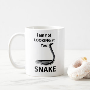 Schlange ich sehe dich nicht an Funny Snake Kaffeetasse