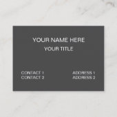 Schlange ich sehe dich nicht an Funny Snake Visitenkarte (Rückseite)