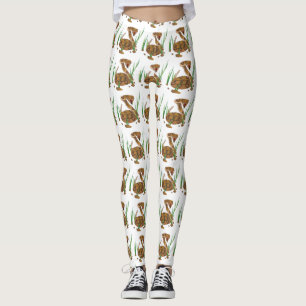 Schlange im Gras Leggings