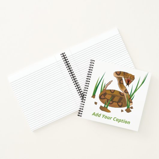 Schlange im Gras Notizblock (Innenseite)