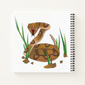 Schlange im Gras Notizblock (Rückseite)