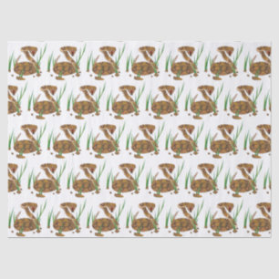 Schlange im Gras Seidenpapier