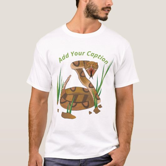 Schlange im Gras T-Shirt (Vorderseite)