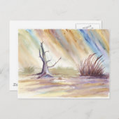 Schlange im Sturm Postkarte (Vorne/Hinten)