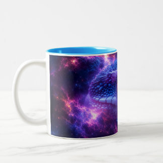 SCHLANGE IM WELTALL ZWEIFARBIGE TASSE