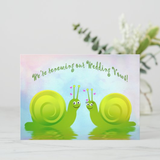 SCHLANGE IN DER LIEBE - EINLADUNG - ERNEUERUNG DER (Stehend Vorderseite)