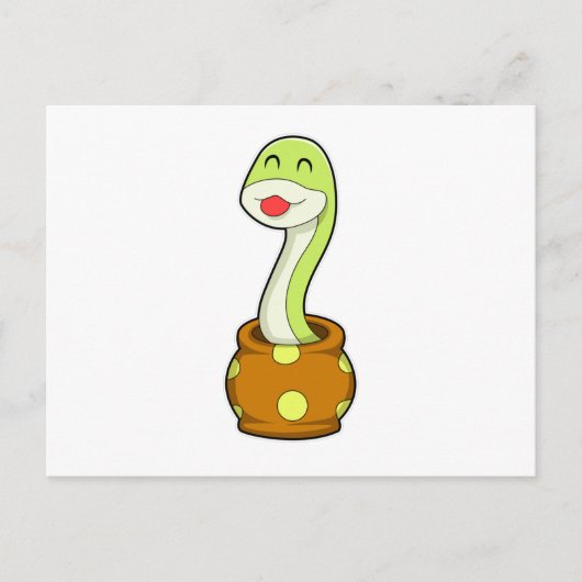 Schlange in Jar Postkarte (Vorderseite)
