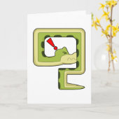 Schlange Karte (Gelbe Blume)