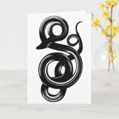 Schlange Karte (Gelbe Blume)