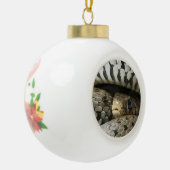 Schlange Keramik Kugel-Ornament (Links)