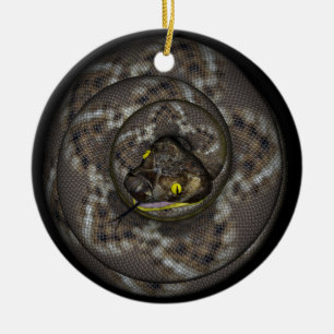 Schlange Keramik Ornament