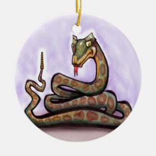 Schlange Keramikornament
