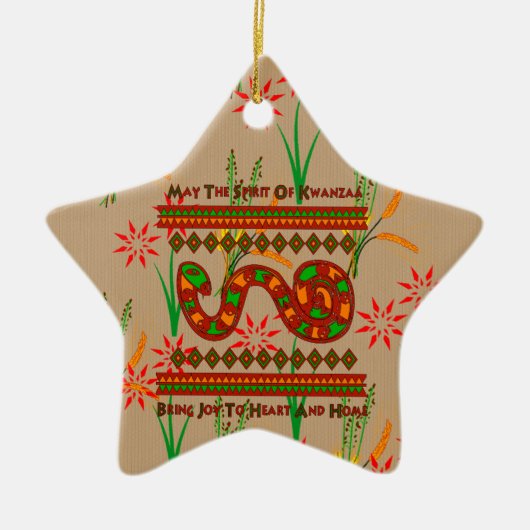 Schlange Keramikornament (Vorne)