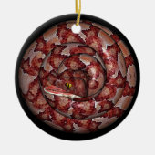 Schlange Keramikornament (Vorne)