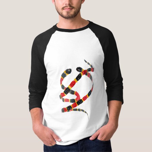 Schlange Kunst T-Shirt (Vorderseite)