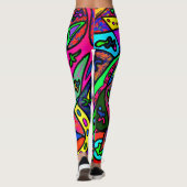 Schlange Leggings Farbenfroh (Rückseite)