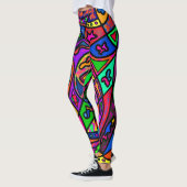 Schlange Leggings Farbenfroh (Links)
