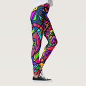 Schlange Leggings Farbenfroh (Rechts)