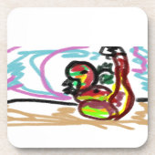 Schlange Liebe Getränkeuntersetzer (Vorderseite)