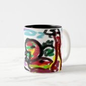 Schlange Liebe Zweifarbige Tasse (VorderseiteRechts)