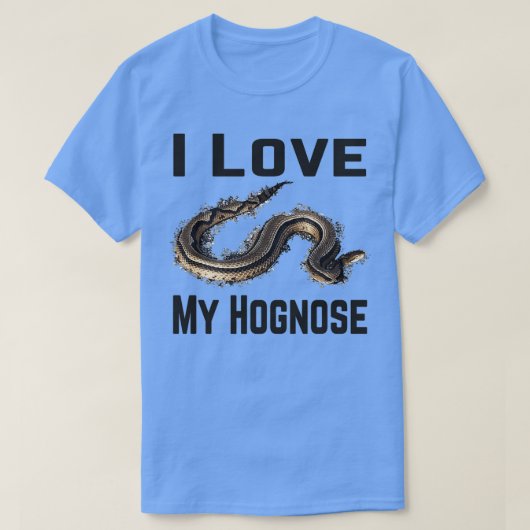 Schlange liebt ich Liebe meine Hognose Schlange T-Shirt (Design vorne)