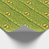 Schlange Lover Reptile Augen und Hautmuster Geschenkpapier (Ecke)