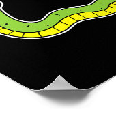 Schlange macht Boxing Poster (Ecke)