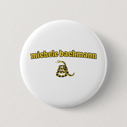 Schlange Michele Bachmann Gadsden Button (Vorderseite)