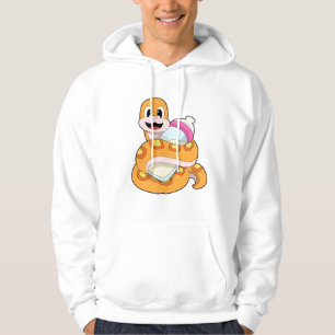Schlange mit Babyflasche Hoodie