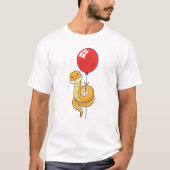 Schlange mit Ballon T-Shirt (Vorderseite)
