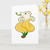 Schlange mit Banana Karte (Gelbe Blume)