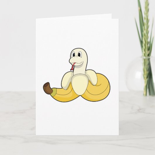 Schlange mit Banana Karte (Vorderseite)