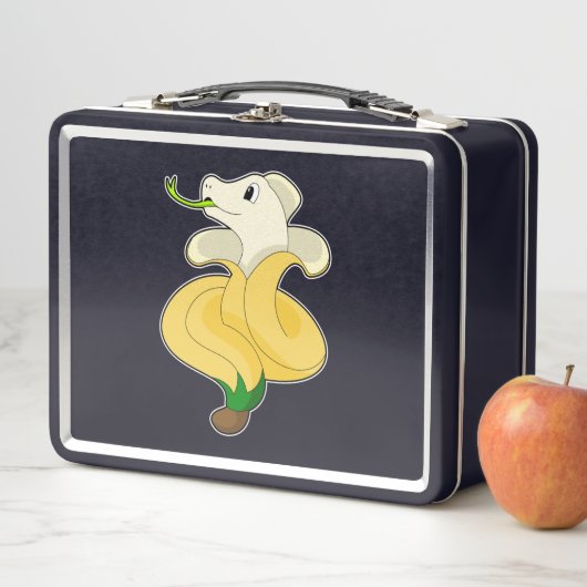 Schlange mit Banana Metall Brotdose (Beispiel)