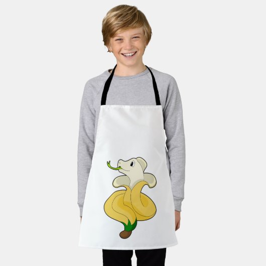 Schlange mit Banana Schürze (Getragen)
