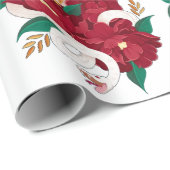 Schlange mit Blume Geschenkpapier (Rolleneckpunkt)