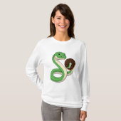 Schlange mit Donut T-Shirt (Vorne ganz)