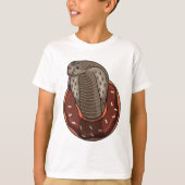Schlange mit Donut T-Shirt (Vorderseite)