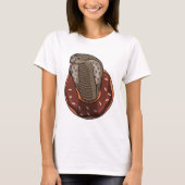 Schlange mit Donut T-Shirt (Vorderseite)