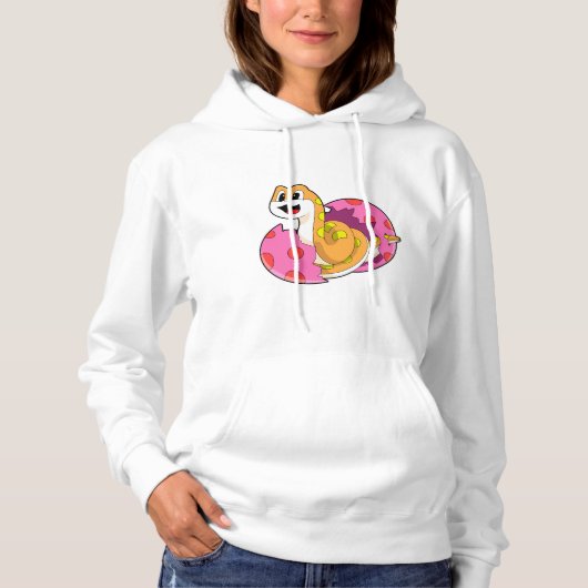 Schlange mit Ei Hoodie (Vorderseite)
