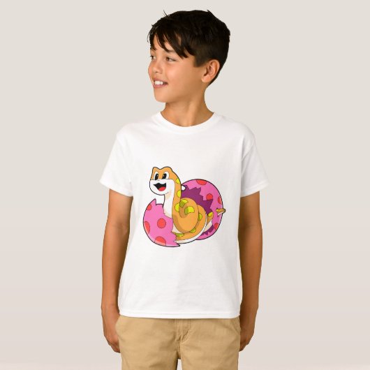 Schlange mit Ei T-Shirt (Vorne ganz)