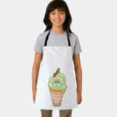 Schlange mit Eiscreme und Kirsche Schürze (Insitu)