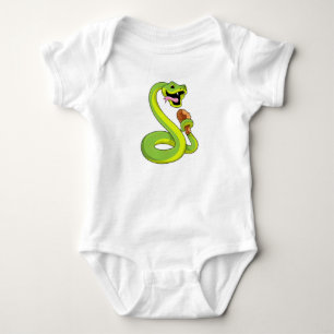 Schlange mit Huhn Baby Strampler