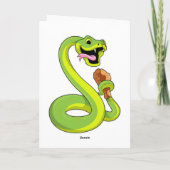 Schlange mit Hühnchen Karte (Rückseite)