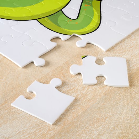 Schlange mit Hühnchen Puzzle (Seite)