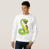Schlange mit Hühnchen Sweatshirt (Vorne ganz)